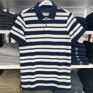 baleno班尼路男装polo条纹翻领短袖t抗菌商务休闲短袖polo衫男