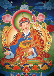 莲师财神新款客厅5d魔方钻石绣圆钻方钻满砖石画莲花生雍和宫唐卡