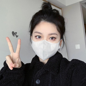 网红同款3d立体透气柔软白色口罩一次性三层防护夏季薄款男女口罩