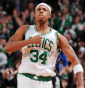 江湖小虾00淘宝【ashou】球星卡 2004 fleer 保罗 皮尔斯 球衣卡 带