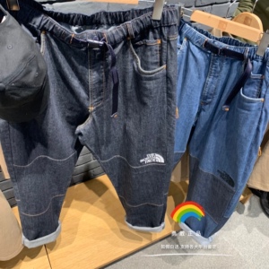 北面裤子男牛仔