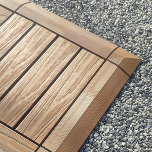 塑木地板户外拼接地板封边条 收边条 压线条 木塑地板踢脚线配件