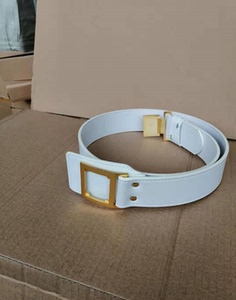 消防白色皮外腰带 保安武装带 海白常服皮外扎腰带