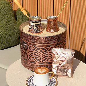 土耳其进口紫铜金属煮咖啡专用沙炉不锈钢瓦斯炉高档鸳鸯玉电陶炉
