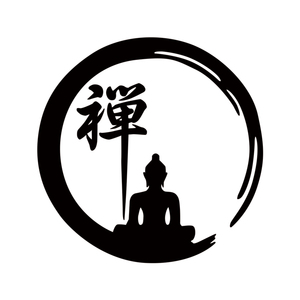 佛禅车贴汽车摩托电动车个性创意禅文化气息贴纸笔记本行李箱贴画