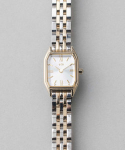 日本代购 ete 八角长方形女款简约休闲商务手表双表带石英表