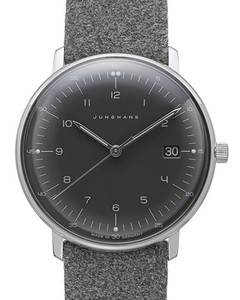 日本代购 junghans荣汉斯 女士超薄商务简约灰色时尚手表
