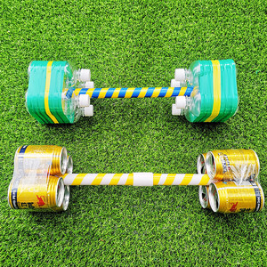 幼儿园自制玩教具体育举重游戏活动废旧材料手工制作户外拓展训练