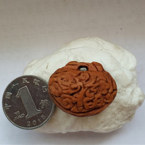 桃核纯手工精品核雕 长命锁 宝宝驱邪祈福 挂坠 diy手链 钥匙链