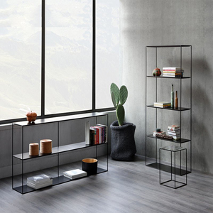 沙发后悬空展示架子靠墙角书架客厅铁艺置物架玄关台桌卧室收纳架