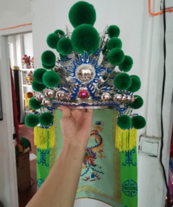 关公帽戏剧戏曲元帅用品京剧戏帽盔头古装头盔帽子手工帽定制