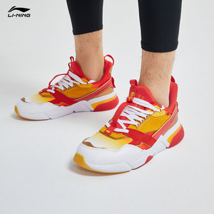 中国李宁001启程纪念版潮流休闲鞋男官网网面透气时尚低帮运动鞋