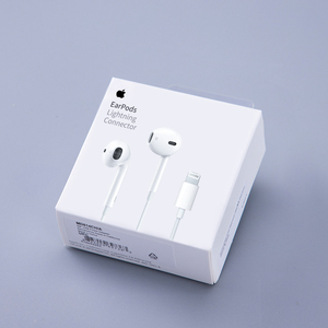 苹果x耳机扁头孔原装xr原配正品xsmax有线扁口官配xs原厂earpods