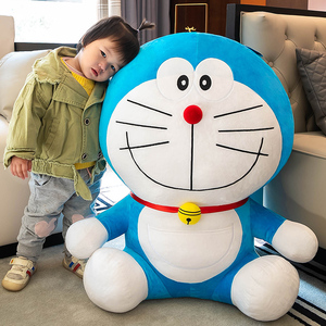 日本哆啦a梦公仔叮当猫大玩偶机器猫娃娃蓝胖子抱枕毛绒生日礼物