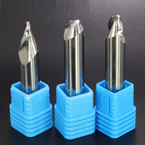 10mm锥度铣刀15度30度平底尖刀hrc55钨钢合金立铣刀雕刻铝倒角刀