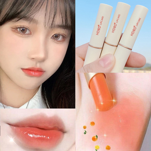 奶橘色口红滋润唇膏伪素颜淡色男女学生党唇釉补水防干裂小众品牌