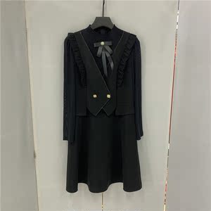 雅典娜y22a008专柜正品2022春季女装新款时尚气质修身显瘦连衣裙