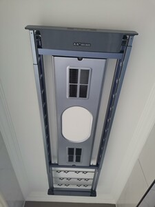 高格智能电动晾衣架自动升降遥控超薄隐形阳台晾衣机超大风力烘干