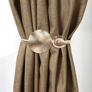 窗帘配件绑带挂钩一对装挂饰品点缀固定扣欧式金色现代家居金属带