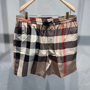 burberry 博柏利 新款经典卡其大格沙滩裤男士短裤8017294