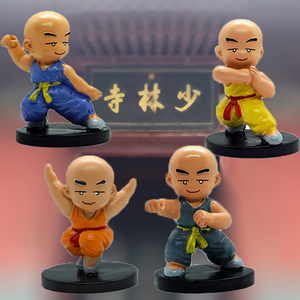 新河南嵩山塔沟少林寺纪念品练功武僧小和尚摆件装饰品办公室桌面