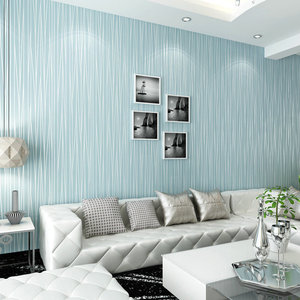 3d立体欧式条纹卧室墙纸自粘环保纯色简约现代客厅背景墙素色壁纸