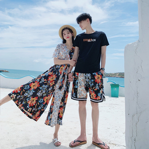情侣装夏装套装男士适合去海南三亚云南旅游度假海边沙滩穿搭衣服