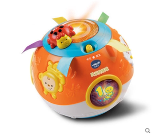 Vtech伟易达橙色转转球 婴幼儿学爬玩具宝宝学爬行玩具6-12个月