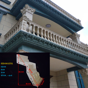 大虎爪线条模具水泥建房建筑模板檐口线模具腰线阴阳角罗马柱模具