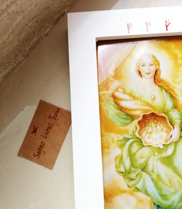 【定制】大天使亚列尔ariel财富天使勇气天使相框摆件家居挂饰