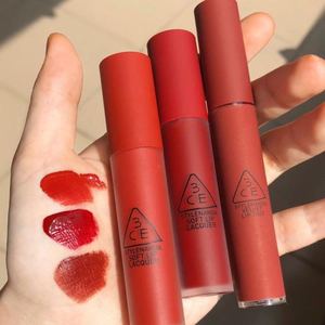 韩国免税购入3ce唇釉taupe砖红色雾面口红4g云朵/哑光 laydown