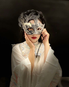 复古金银镂空雕花面具化装舞会派对表演古风汉服遮脸万圣节