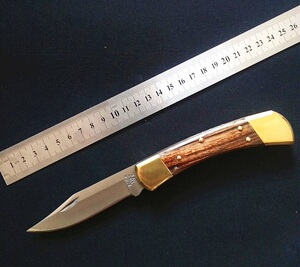 经典buck巴克折叠户外110小刀世界名刀收藏礼盒皮套典藏版