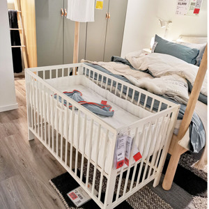 宜家古利福 婴儿床实木多功能宝宝床 新生儿bb床无漆儿童床60*120