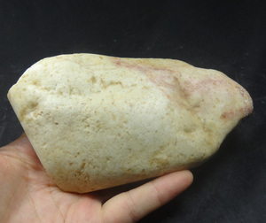 花语楼@一元拍福建寿山(田黄坑白色牛蛋大原石印章把件)包快