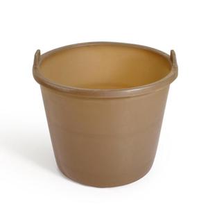 灰桶泥桶水泥桶棕色牛筋沙桶工地建筑装修泥浆桶橡皮塑料泥桶