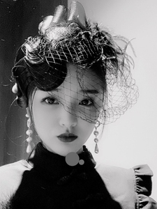 439人付款淘宝民国风旗袍发饰夜上海头饰名媛配饰面纱晚宴礼服小礼帽