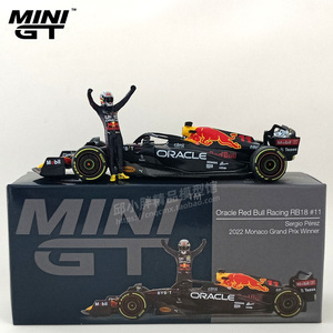 TSM MINI GT 1:64佩雷斯F1红牛Red Bull附带人偶11号RB18汽车模型