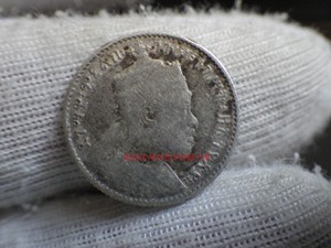 包浆好品 埃塞俄比亚1903年1格西狮子扛旗银币 少见 非洲钱币