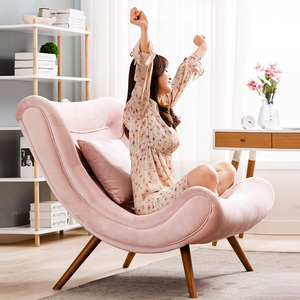 可爱蜗牛椅小户型韩式卧室网红懒人躺椅阳台客厅单人高靠沙发椅
