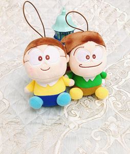 日单 机器猫 大雄 小夫 胖胖脸造型 挂件公仔