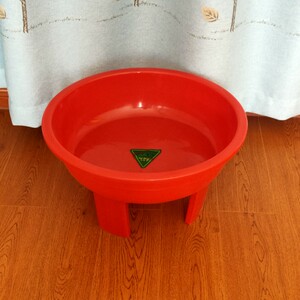 1斤脚盆塑料尼龙圆盆红盆包邮