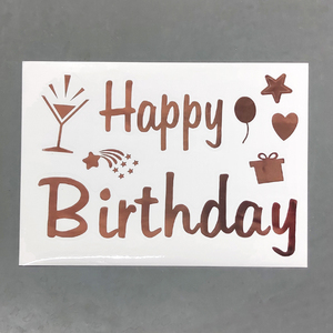 透明波波球气球贴纸happybirthday生日快乐字母墙贴生日派对装饰