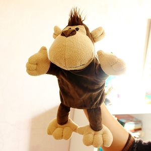 猴子猩猩手偶指偶公仔动物手套毛绒玩具娃娃早教幼儿园表演讲故事