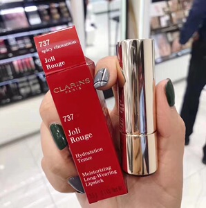 俄罗斯娇韵诗红孕妇737红棕色带闪肉桂奶茶色唇膏口红滋润742/743