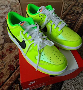 nike/耐克dunk low se 荧光绿 男子休闲低帮篮球运动鞋fj4610-702