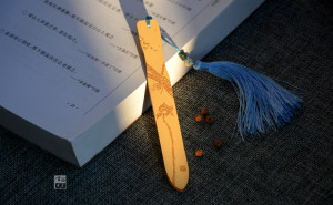 书签留青竹刻书签手工雕刻订制礼物尘玲核雕工作室