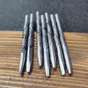 金银铜铝錾刻刀鱼子纹唐草花纹图案文字刻制直线錾曲线錾空心点錾