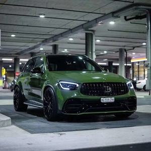 奔驰glc260/300/coupe改装glc63s amg大包围前杠轮眉后唇尾喉中网