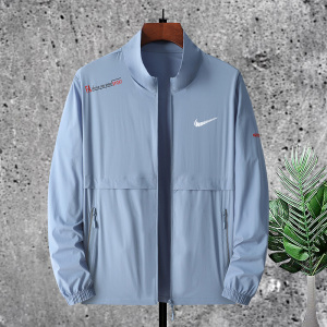 耐克顿冰丝透防晒衣男夏季薄款速干大码立领长袖外套男士防晒服潮